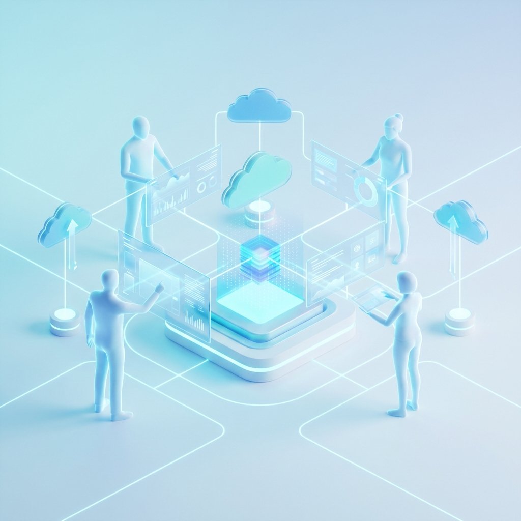 Digital Collaboration Illustration